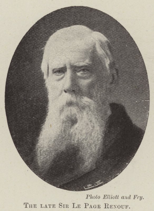 The Late Sir Le Page Renouf by English Photographer