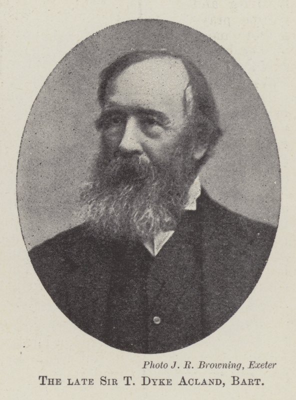 The Late Sir T Dyke Acland, Baronet by English Photographer