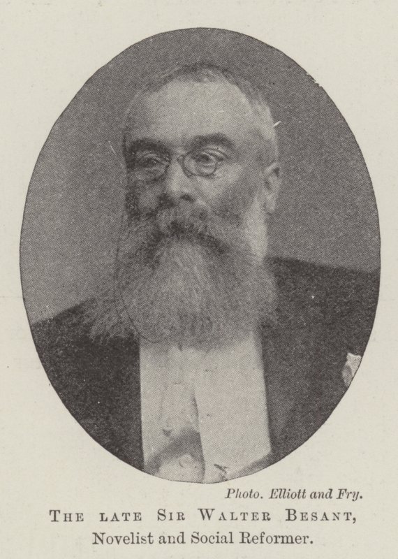 The late Sir Walter Besant, Novelist and Social Reformer by English Photographer