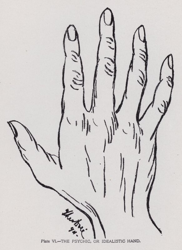 The Psychic, or Idealistic Hand by English Photographer