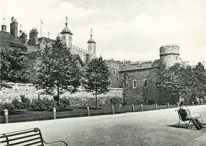 Tower of London from the Wharf by English Photographer