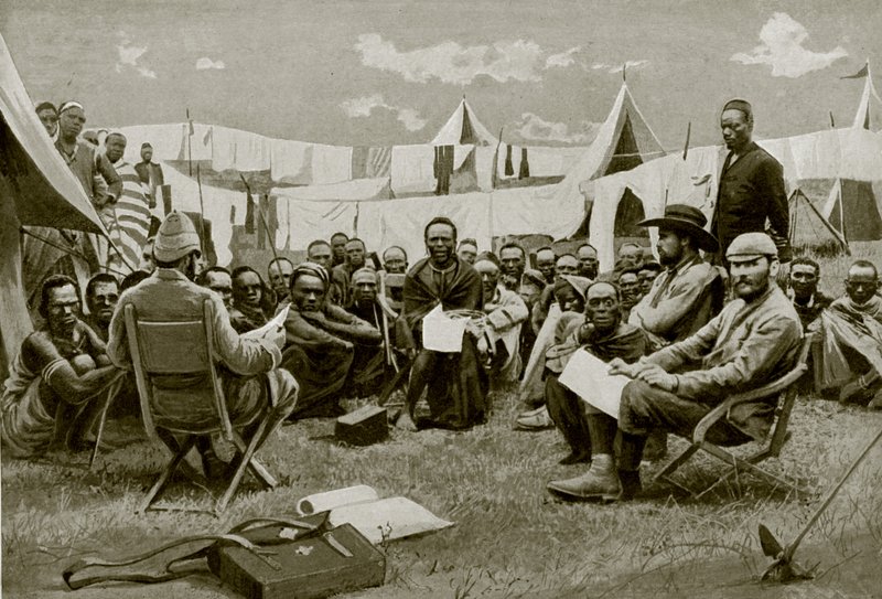 Treaty-Making in East Africa by English Photographer