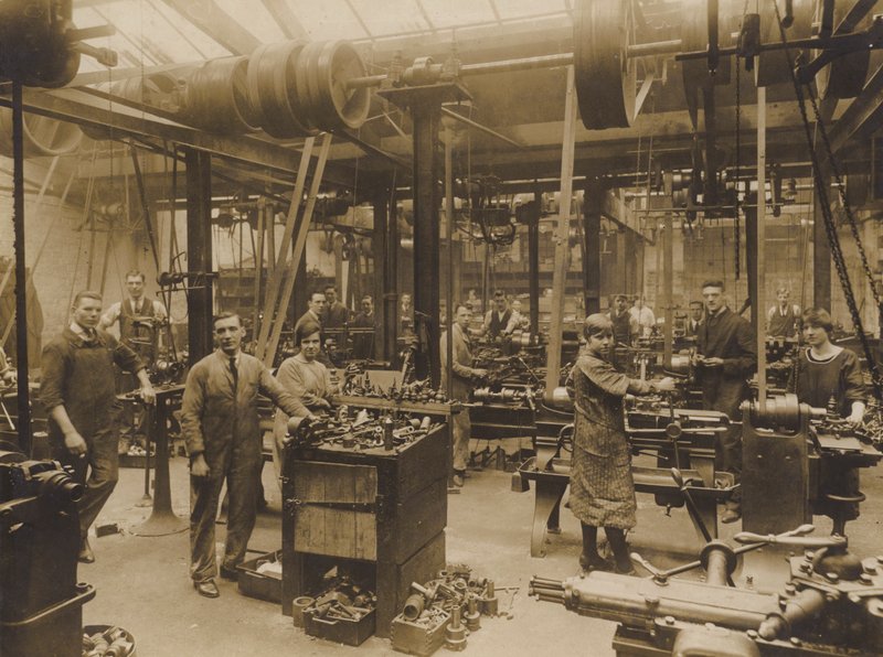 Unidentified English Engineering Works, Early 20th Century by English Photographer