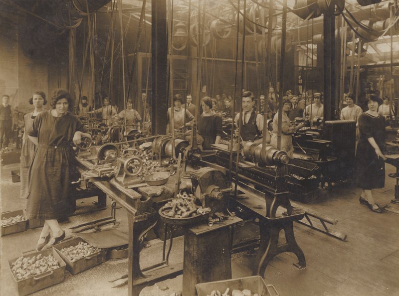 Unidentified English Engineering Works, Early 20th Century by English Photographer