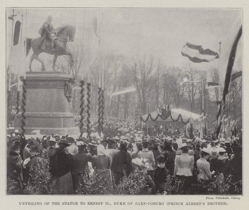 Unveiling of the Statue to Ernest II, Duke of Saxe-Coburg (Prince Albert