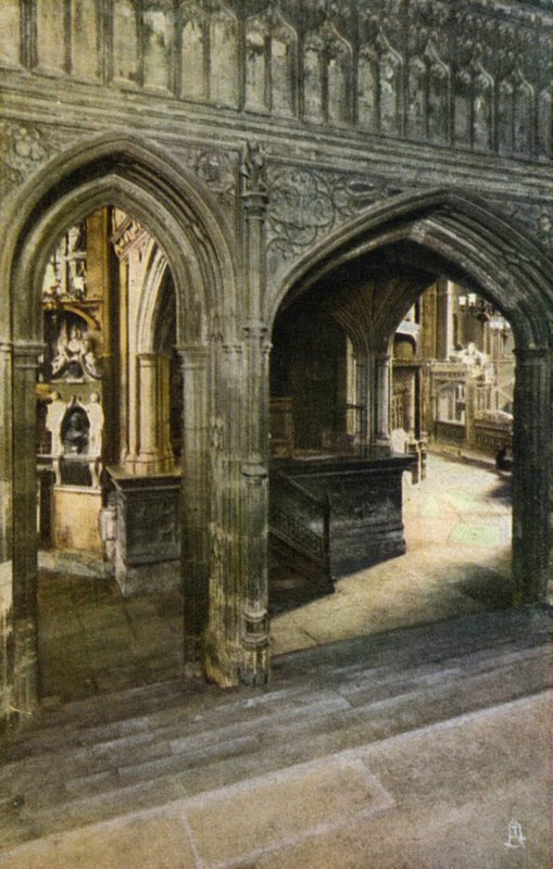 Vestibule to the Henry VII Chapel, Westminster Abbey, London by English Photographer