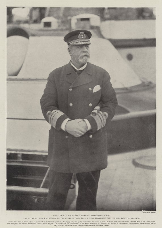 Vice Admiral Sir Henry Frederick Stephenson, KCB, the Naval Officer who would, in the Event of War, play a Very Prominent Part in Our National Defence by English Photographer