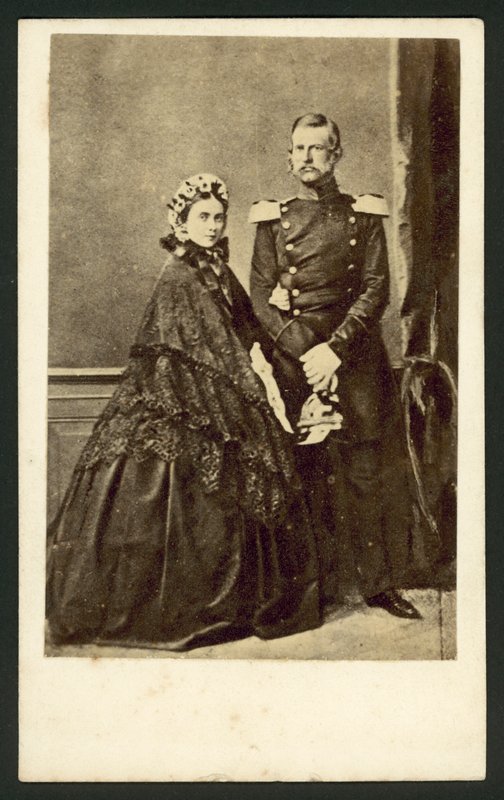 Victoria, Princess Royal, and Prince Frederick of Prussia by English Photographer