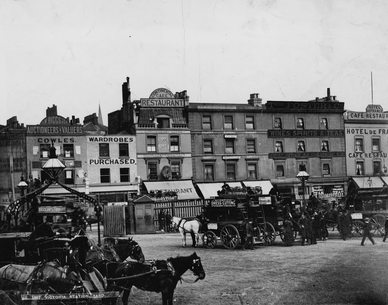 Victoria Station Yard, London by English Photographer