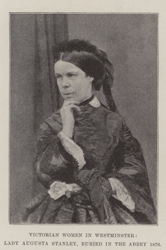 Victorian Women in Westminster, Lady Augusta Stanley, Buried in the Abbey 1876 by English Photographer
