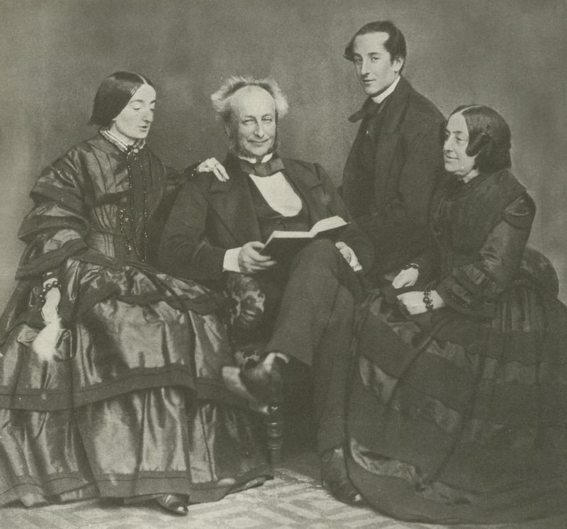 Victorian family group, 1857 by English Photographer