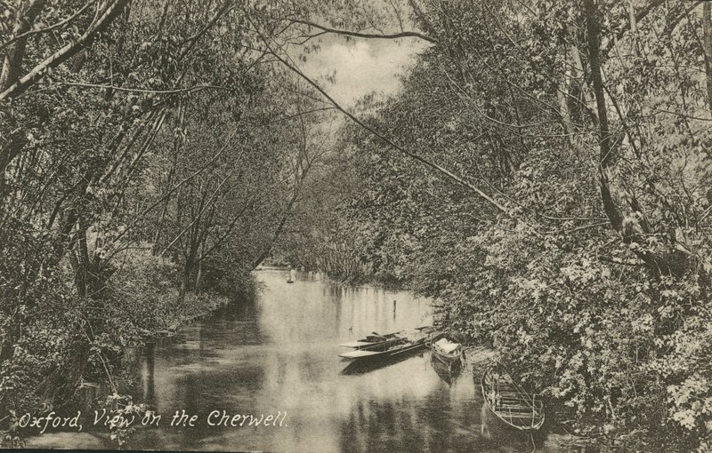 View on the River Cherwell, Oxford, Oxfordshire by English Photographer