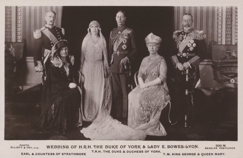 Wedding of H.R.H. the Duke of York and Lady E. Bowes-Lyon by English Photographer