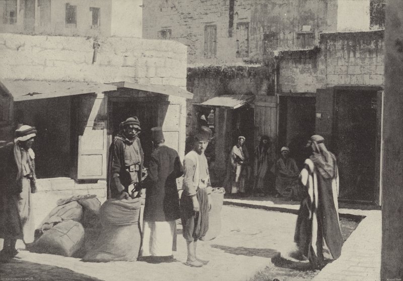 Wheat Market, Nazareth, where Christ grew up by English Photographer