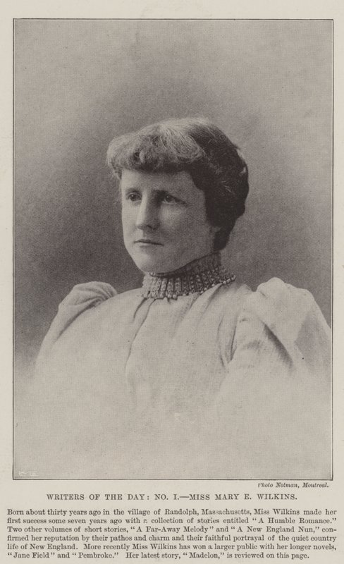 Writers of the Day, Miss Mary E Wilkins by English Photographer
