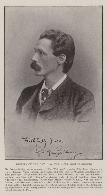 Writers of the Day, Mr George Gissing by English Photographer