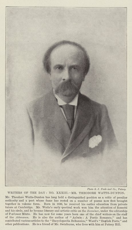 Writers of the Day, Mr Theodore Watts-Dunton by English Photographer