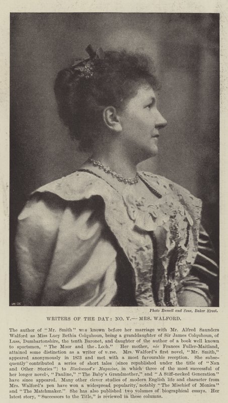 Writers of the Day, Mrs Walford by English Photographer
