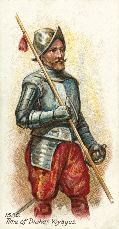 1580, Time of Drakes Voyages by English School