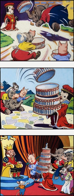 A Cake for His Majesty by English School
