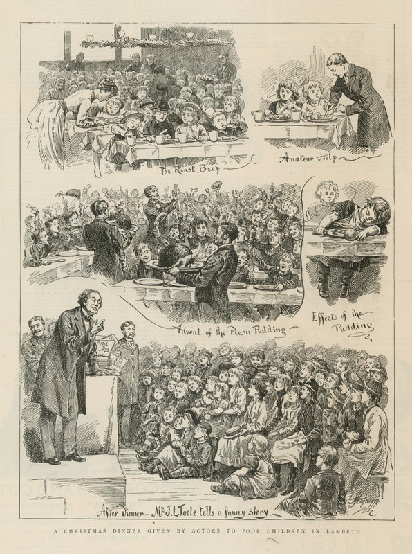 A Christmas Dinner Given by Actors to Poor Children in Lambeth by English School