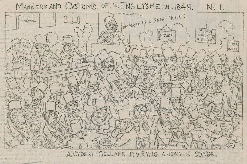 A Cider Cellar During a Comic Song by English School