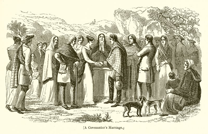 A Covenanters Marriage by English School