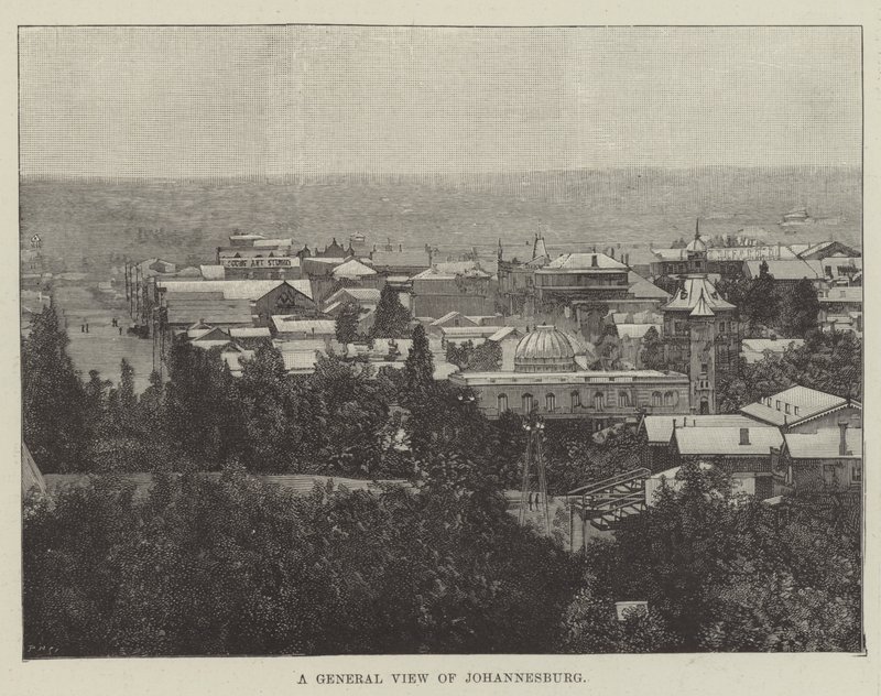 A General View of Johannesburg by English School