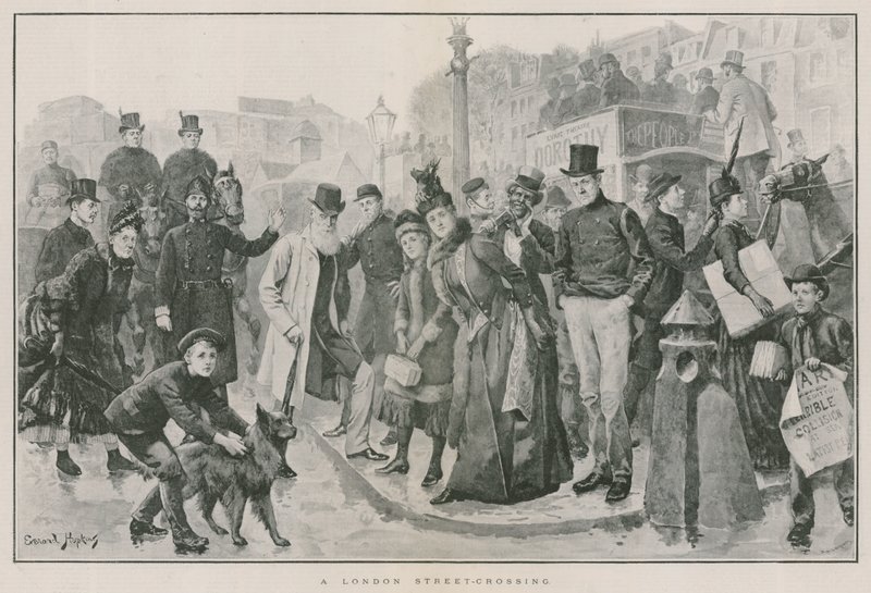 A London street crossing by English School