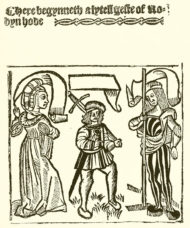 A Lytell Geste of Robin Hood, Printed by Wynkyn de Worde by English School