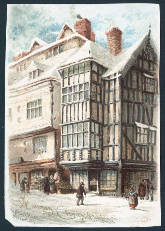A Merry Christmas - Christmas greetings card by English School
