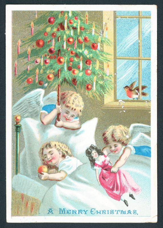 A Merry Christmas - greetings card by English School