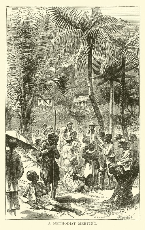 A Methodist Meeting by English School