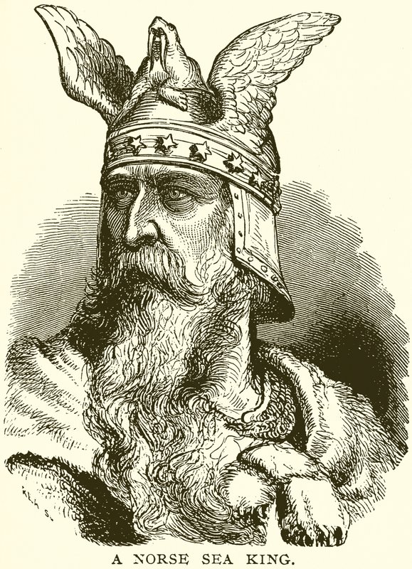 A Norse Sea King by English School