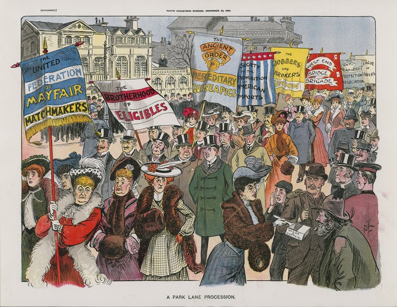 A Park Lane Procession by English School