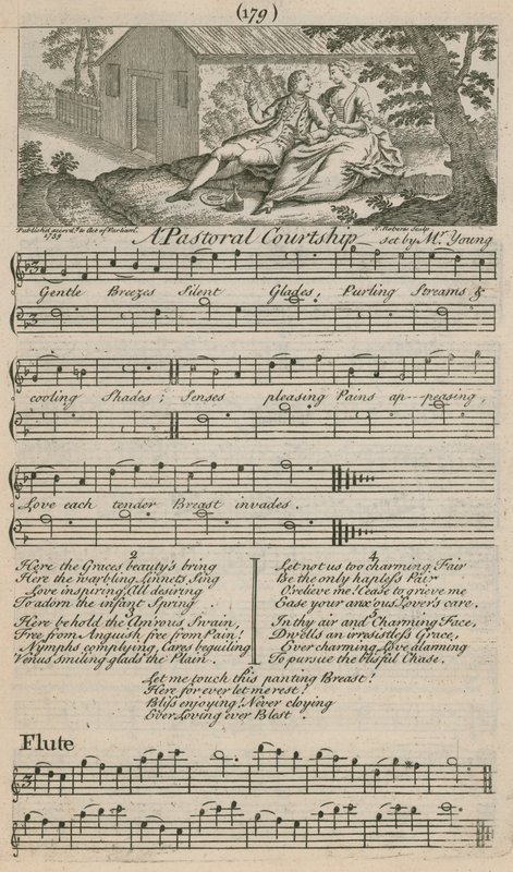 A Pastoral Courtship by English School