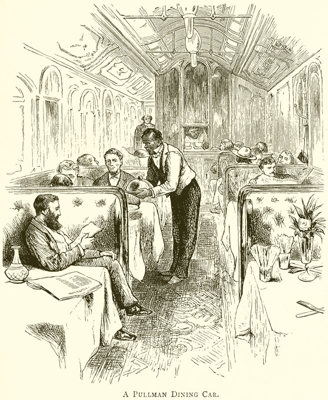 A Pullman Dining Car by English School