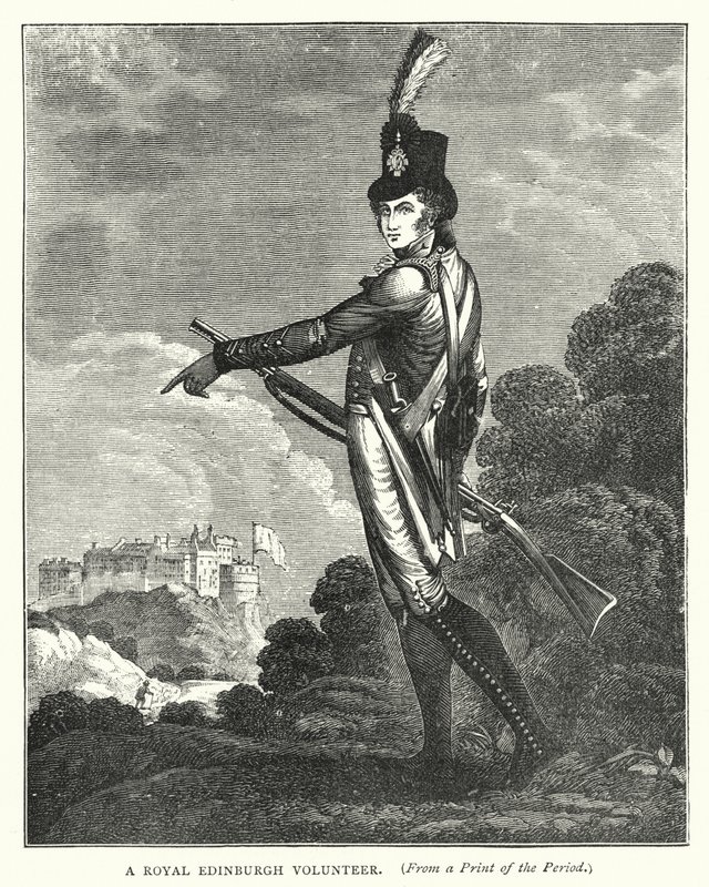 A Royal Edinburgh Volunteer by English School