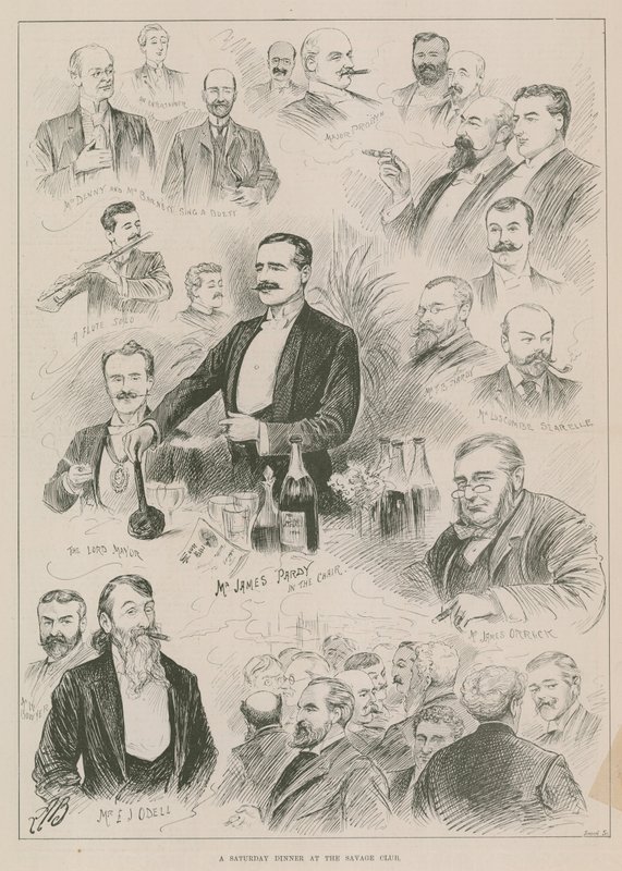 A Saturday Dinner at the Savage Club by English School