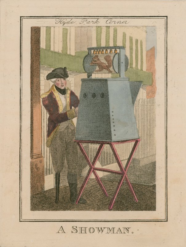 A Showman, Hyde Park Corner by English School