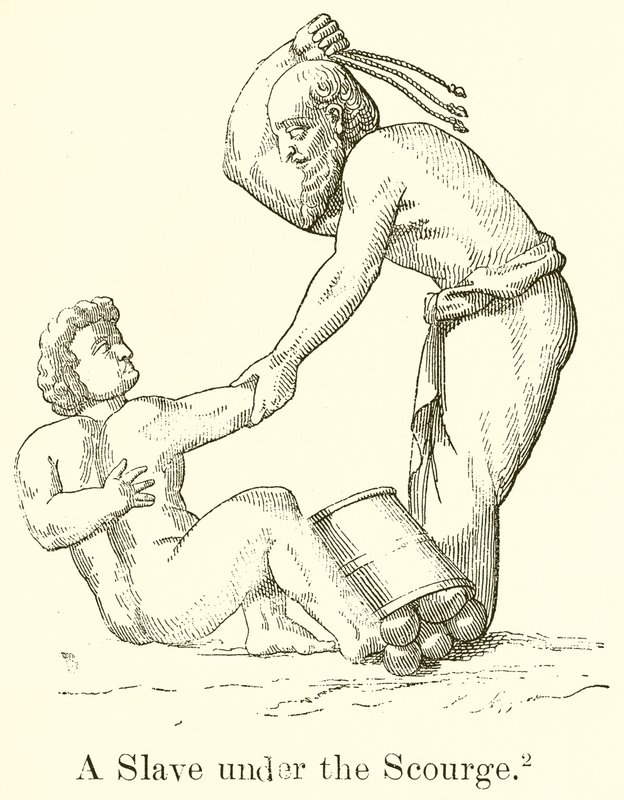 A Slave under the Scourge by English School