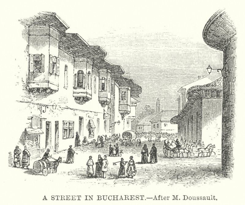 A Street in Bucharest by English School