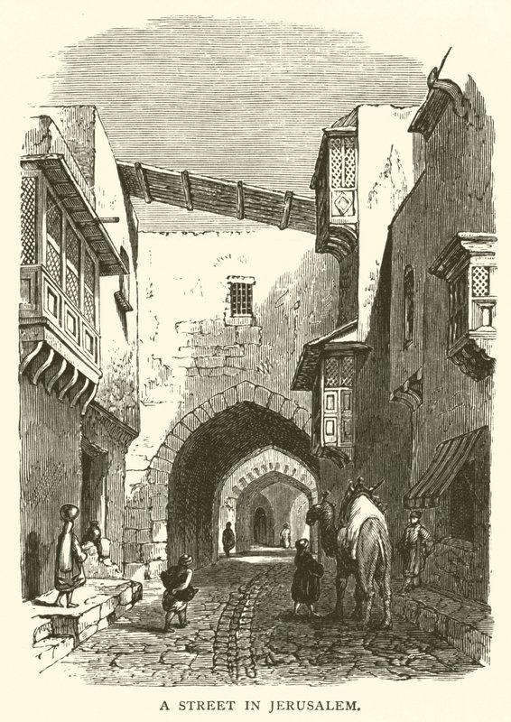 A Street in Jerusalem by English School