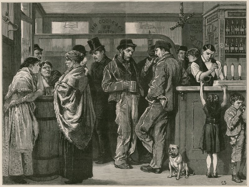 A Sunday Afternoon in a Gin Palace by English School