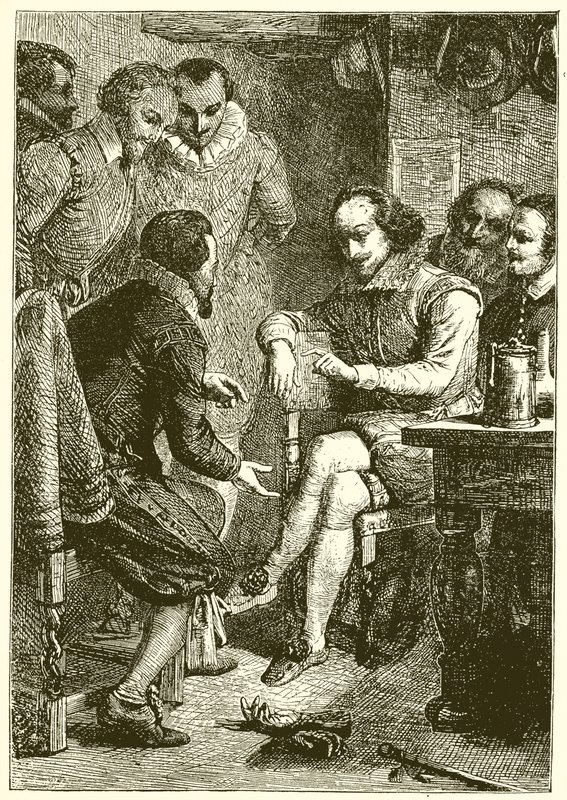 A Wit Combat between Shakespeare and Ben Jonson by English School