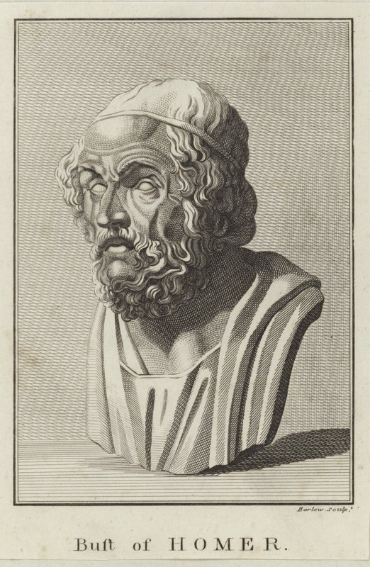 A Bust of Homer by English School