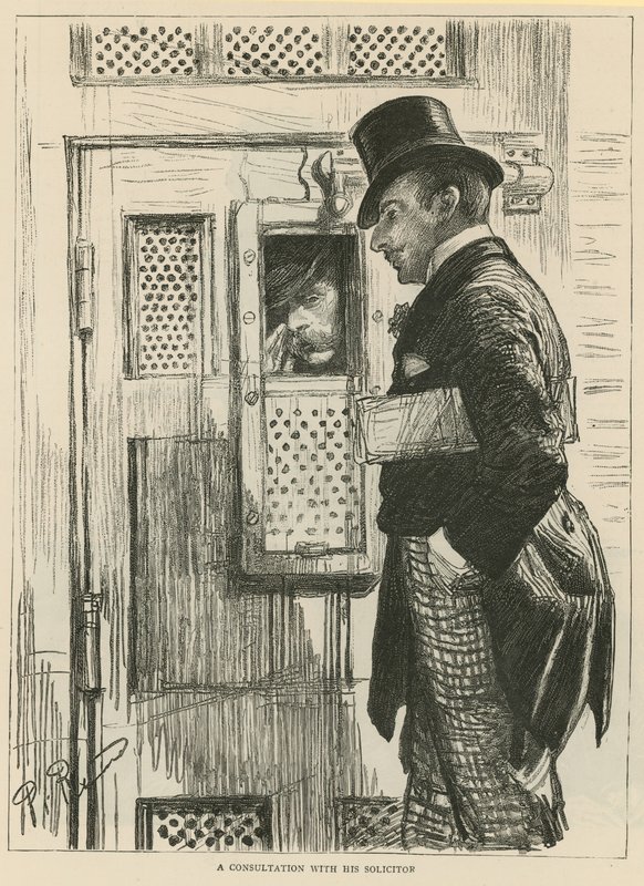 A Consultation with His Solicitor by English School