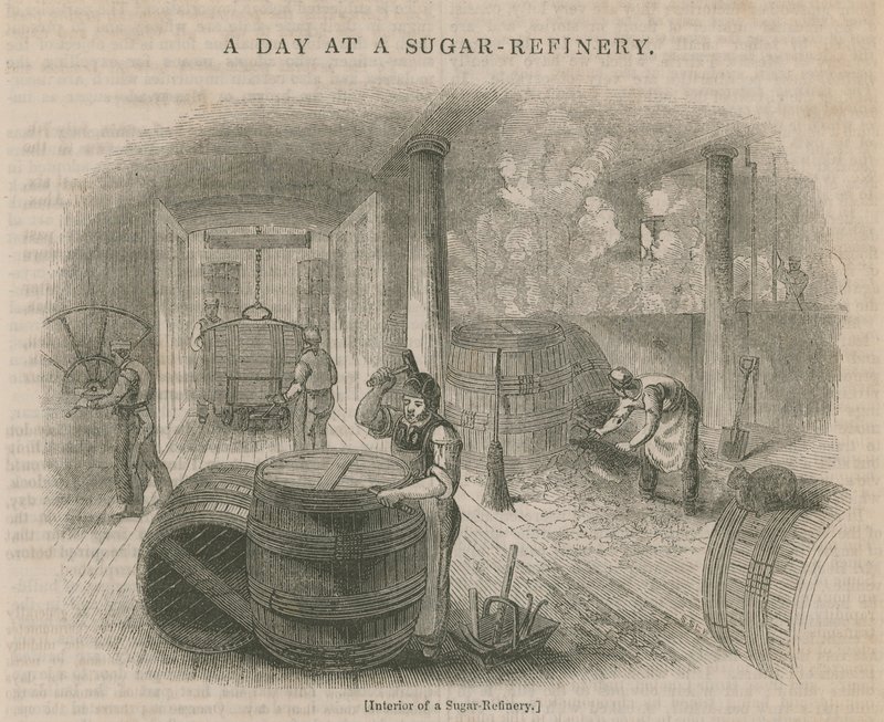 A Day at a Sugar Refinery by English School