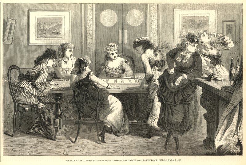 A fashionable female faro bank by English School