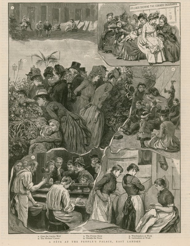 A fete at the Peoples Palace, East London by English School